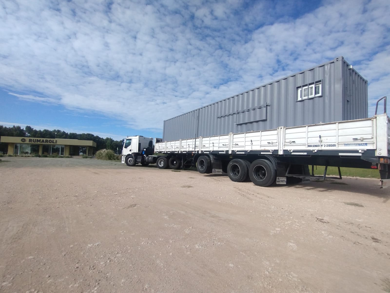 Contenedor HC 40 pies en depósito - Transporte Pipes